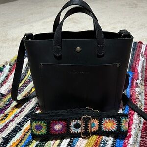 Portland Leather Mini Crossbody Tote